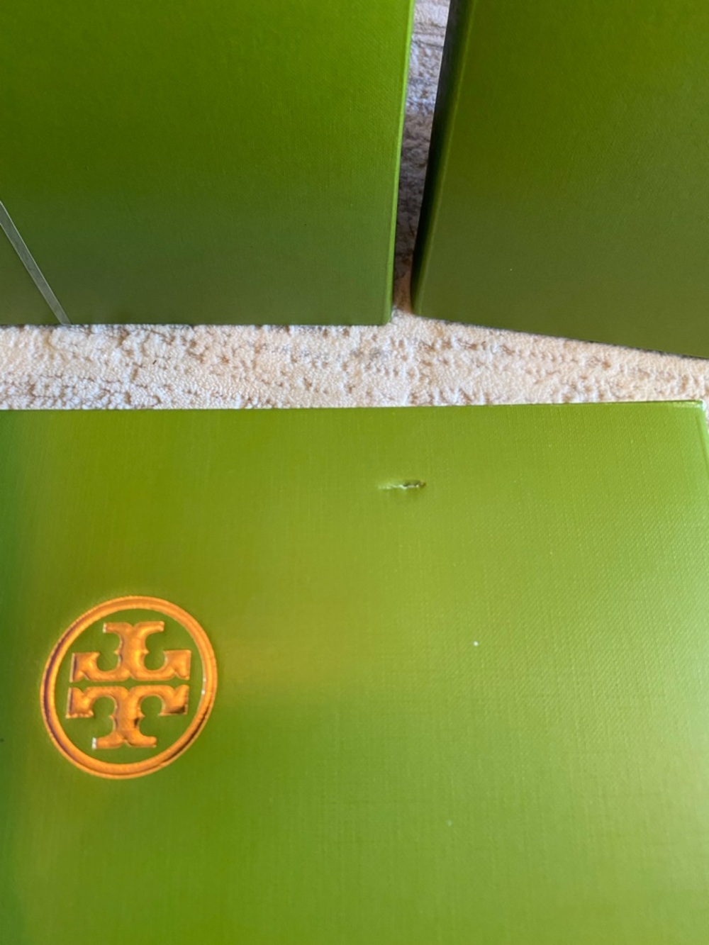 Tory Burch Mauve Suede Logo Ballet Flats - Picture 10 of 10